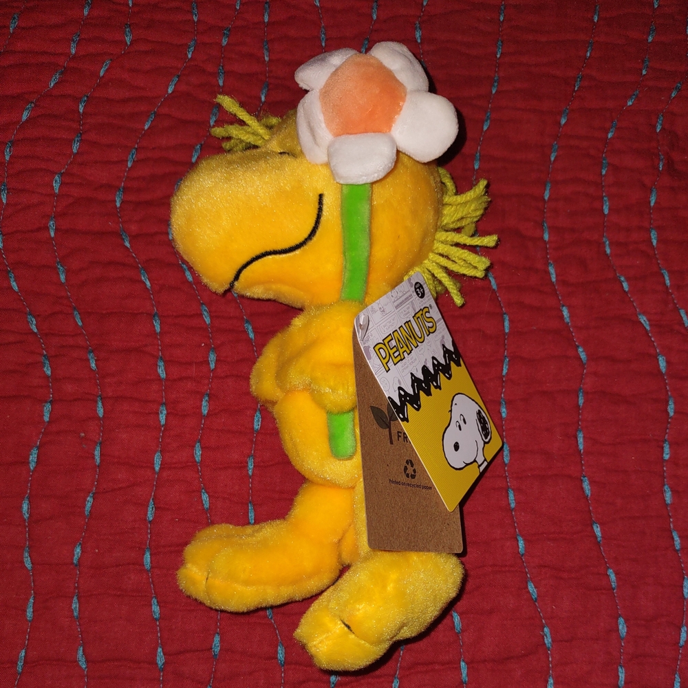 Peanuts Woodstock Plush with Flower
